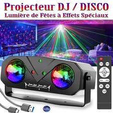 Projecteur DJ Disco Eclairage Lumière de Scène à Effets Spéciaux Motifs Laser