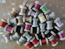 Lot 32 bobines Fil Métallisé Au Ver à Soie montage peche mouche Fly Tying floss
