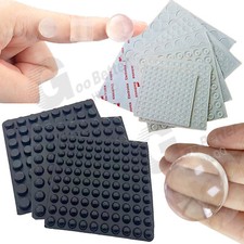 Small & large RUBBER FEET Self Adhesive Furniture BUMPERS ~ Clear Black