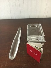 Livre et stylo presse papier en cristal de Baccarat (prix du lot)