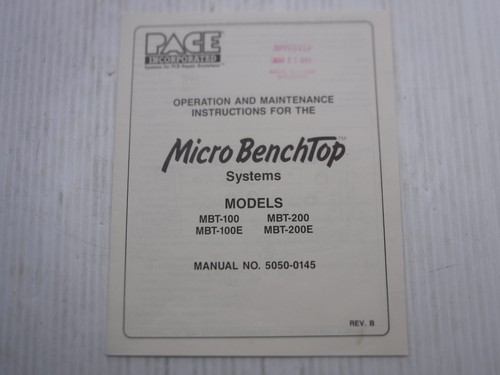Pace incorporated mbt - pace, /