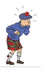 RARE / POSTCARD - TINTIN ET MILOU / POSTCARD HERGE TIM & STRUPPI POSTCARD