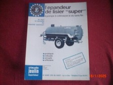 OLD SUPER JEULIN SLURRY SPREADER ADVERTISING BROCHURE