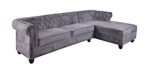 Canapé angle chesterfield - d'angle,