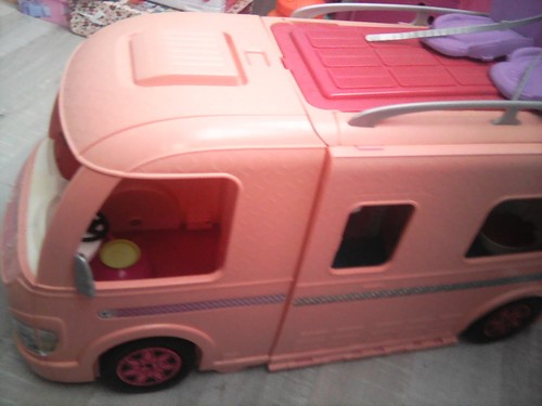 Lot barbie camping car - barbie,