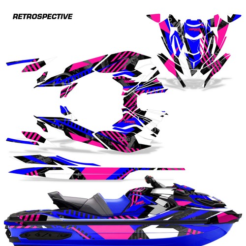 Jet ski graphique - graphique, autocollant