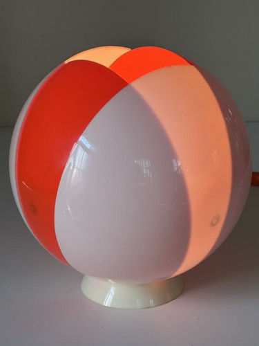 Lampe boule plastique - plastique, orange