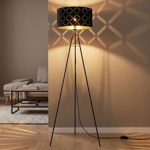 Lampe sur pied led noire - lampe,