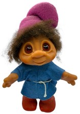 Vintage 1980 Thomas Dam Troll Painted Legs Hat doll 24-4