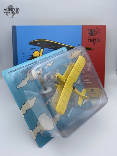 Biplan jaune tintin - biplan, congo