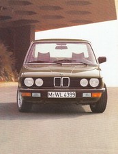 1982 BMW 5 Series E28 518 520i 525i 528i E28 Saloon Classic Brochure Brochure 1