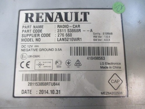 Autoradio recepteur renault - ,