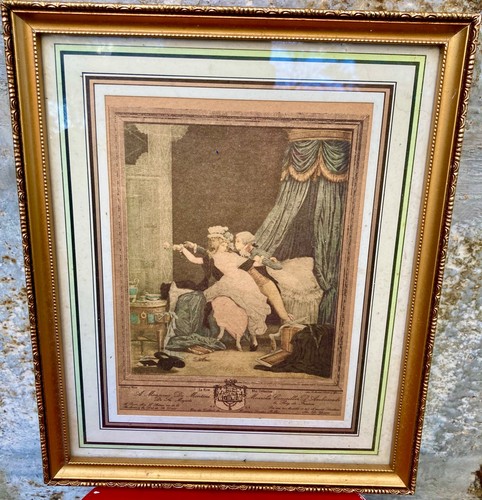 Gravure ancienne xviiie - ancienne, –
