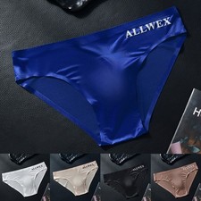 Slip homme en soie glacée légère design transparent sans couture pour un usag