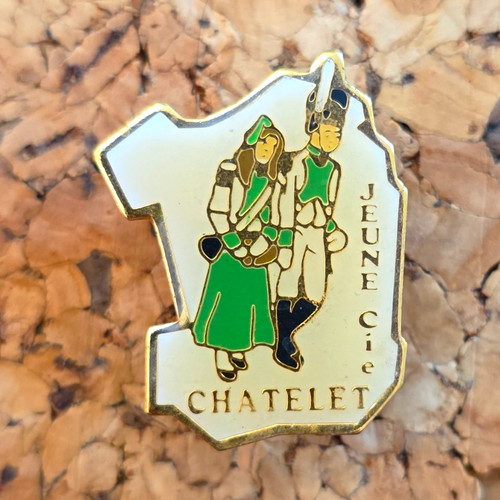 Vintage pin jeune cie chatelet - pin,