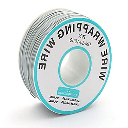 Fil électrique coloré gris