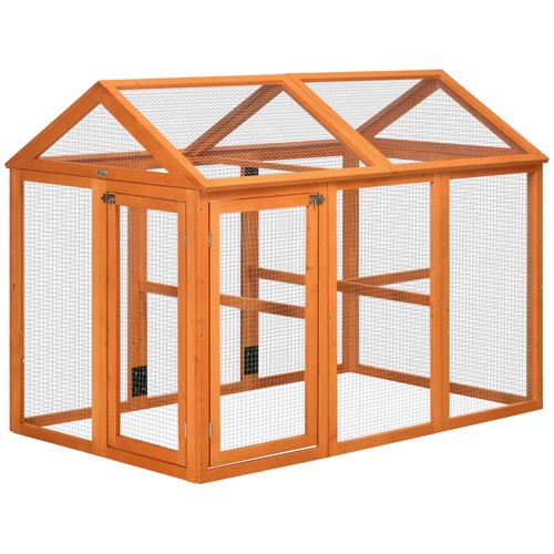 Enclos poulailler bois cage - poulailler,