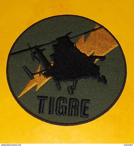 Fabric patch tiger helicopter - tiger,