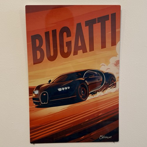 Plaque métal bugatti veyron - -bugatti,