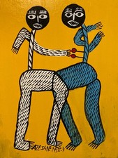 peinture Art Brut Bois