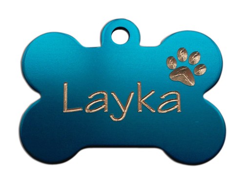 Médaille chien chat aluminium - chat,