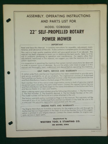 Western tool rotary - 22",