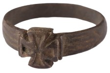 WW1 wwI Ring Iron Cross German WW2 Germany WWII Knights Templar Celtic Eisernes