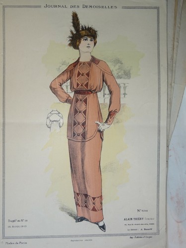 Belle gravure mode - de, couleur