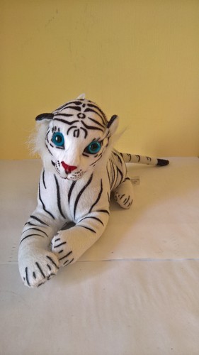 Peluche tigre blanc