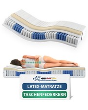 Matelas à ressorts ensachés en latex 90x200 100x200 140x200 160x200 180x200 H...