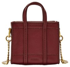FOSSIL sac à épaule bandoulière Carmen Micro Tote Bag Red Velvet