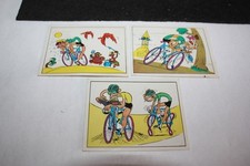 3 Vignettes Caricatures album PANINI Sprint 72 Cyclisme Vélo Tour De France