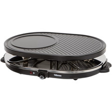 ✅Appareil à Raclette  4 6 8 Personnes avec 8 poêlons 1200W Chaleur réglable