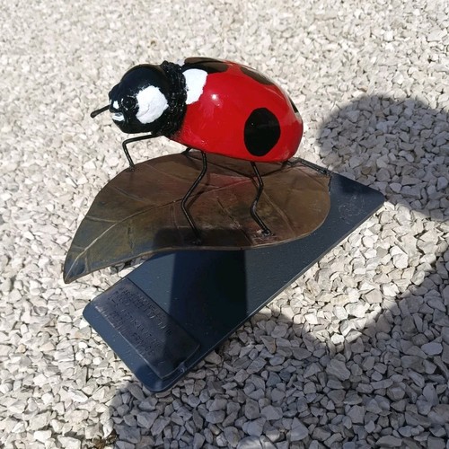 Sculpture coccinelle porte - sculpture,