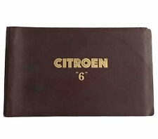 Citroen 6 Traction Avant Big Six 1950 Repair Manual Service Maintenance Original