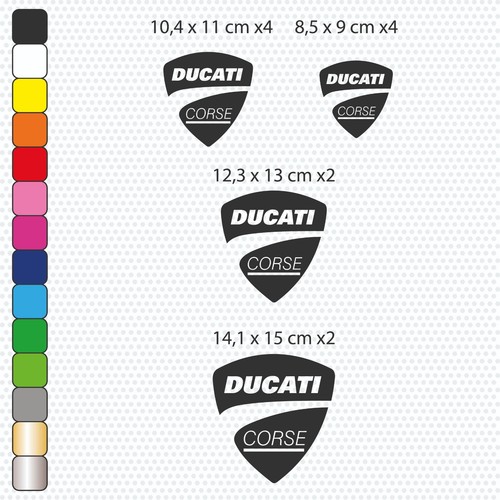 Ducati stickers vinyles - -, 12
