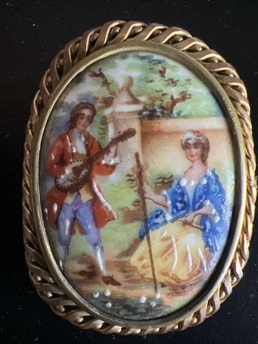 Broche porcelaine de - en,