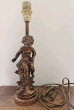 Pied De Lampe Putti, Ange. signé L.F. Moreau