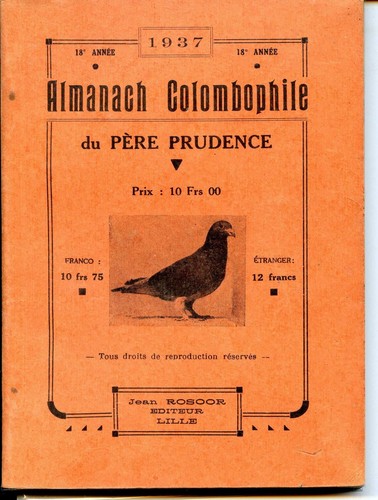 Almanach colombophile pere - colombophile,