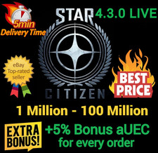 Star Citizen aUEC 1 Mil-100 Mil ?+5% Bonus? Alpha UEC 4.3.1 Live Preview