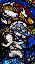PLAQUE MÉTAL vitrail église