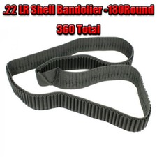 22LR 22 MAGNUM SHELL BANDOLIER FITS 180 ROUNDS Holder 10/22