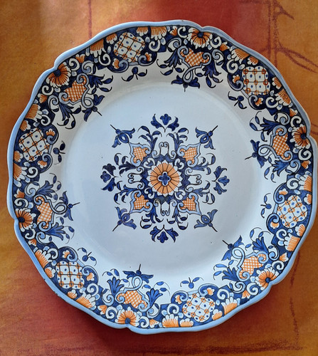 Assiette vieux rouen très - assiette,