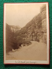 PHOTO ALBUMINÉE (1885-1900) - Le Pont Charvet - Aux Gorges du Furon - Sassenage