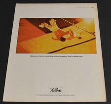 1972 Print Ad Sexy Lady Feminine Beauty Smooth Trapeze Circus Talon Trust Art A