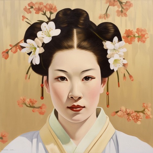 Série geisha 50x50 - série, –