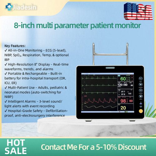 8in portable patient monitor - patient,