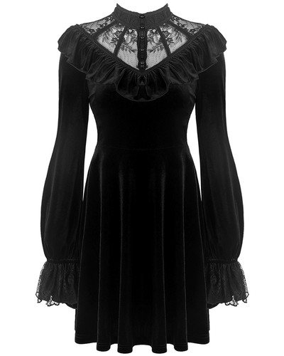 Robe gothique sorcière noire - robe,