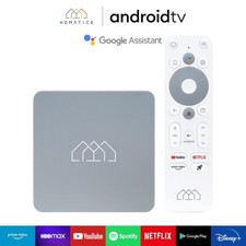 Homatics Box HD AndroidTV 1080p WiFi Lecteur multimédia avec télécommande vocale