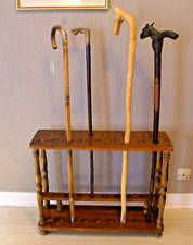 PORTE-CANNES en bois, démontable, 2 niveaux, 18 trous, occasion